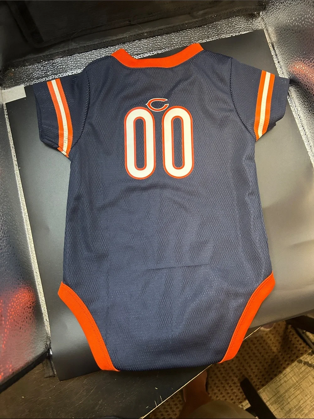 Gerber Navy and Orange NFL Team Baby Bodysuit